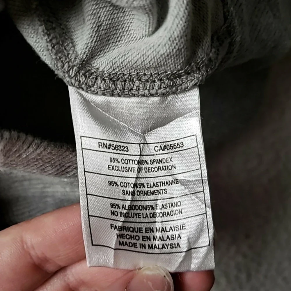 Nike Hoodie Womens Medium Gray Full Zip Knit Raglan Sleeve Logo Pocket Stretch